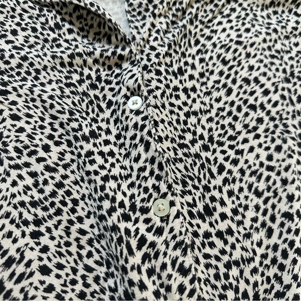 Victoria’s Secret Pajama Lounge Top Animal Print Lace Modal Small - Picture 2 of 10